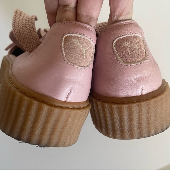 Puma Fenty The Bow Sandals Ankle Wrap Women’s 7.5 Gladiator Platform Soft Pink - Picture 9 of 16